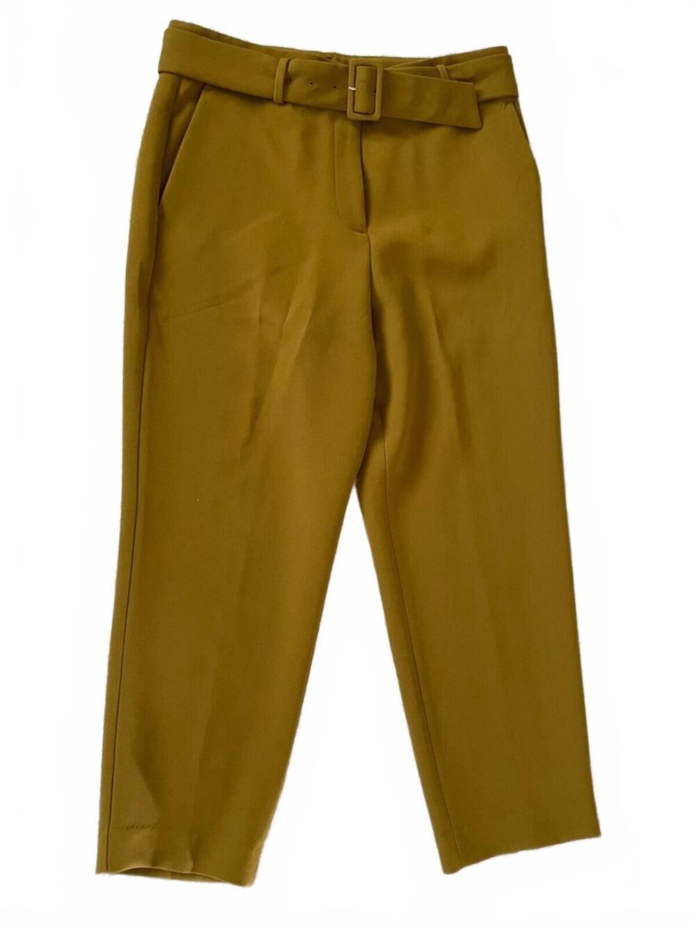 Ann Taylor Petite Mustard/Tan High-Rise Pants